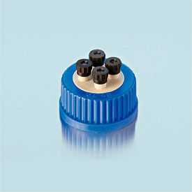 4-Port HPLC Caps, GL45, PP, pack/2