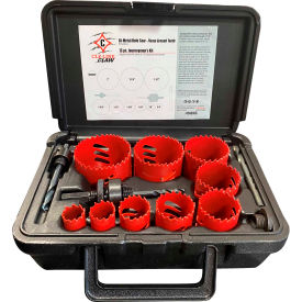 Cle-Line Journeymans M42 Hole Saw Kit 13PC 3/4,7/8,1-1/8,1-3/8,1-1/2,1-3/4,2,2-1/4,2-1/2