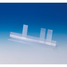 10-Place Microscope Slide Holder Strip, 10 x 2 x 1 1/4", Plastic