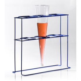 Poxygrid Imhoff Cone Rack, 3 Places, 17-1/2 x 6-3/4 x 16"