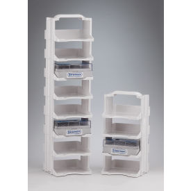 Cryo Tower Storage System, 4 Levels, Plastic, 6 x 6 x 11 3/16"