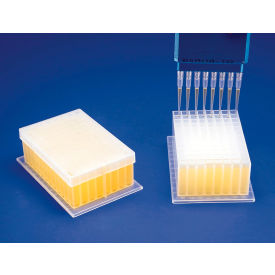 Deep-Well Plate, 96 Places, 2ml, Plastic, 5 x 3 x 1" 24Pk