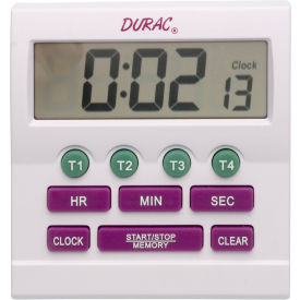 4-Channel Electronic Timer and Clock with Certificate of Calibration