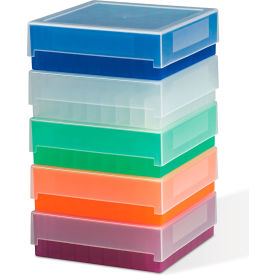 81-Place Plastic Freezer Storage Boxes, Natural 5Pk