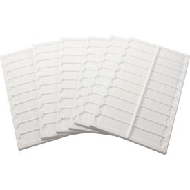 Microscope Slide Tray, 20 Capacity, 13 1/2 x 6 inches, Plastic 6 Pack