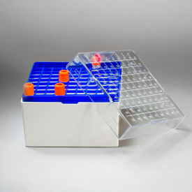 Cryo-Safe Vial Storage Box, 81 Places, For 5.0ml Tubes 4Pk