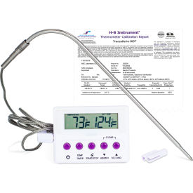 Calibrated Electronic Thermometer with SS Probe, -50/300C (-58/572F), 51 x 18mm