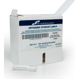 Cryogenic Storage Labels, Roll of 33x13mm Labels for 1.5-2ml Tubes, White (1000 labels)