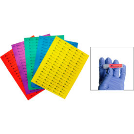 Cryogenic Storage Label Sheets, 33x13mm for 1.5-2ml Tubes, Assorted (2125 labels)
