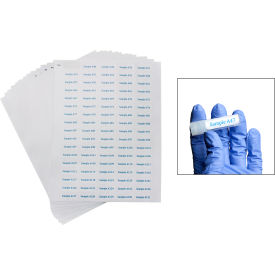 Cryogenic Storage Label Sheets, 33x13mm for 1.5-2ml Tubes, White (1700 labels)