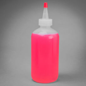 Dispensing/Drop 250ml (8oz) Polyethylene Bottles, 24mm Closure 12Pk