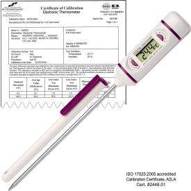 Stainless Steel Stem Thermometer, Temperature Range -50/200C (-58/392F)