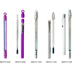 Enviro-Safe Liquid-In-Glass Pocket Thermometer, -10 to 110C, Window Plastic Case