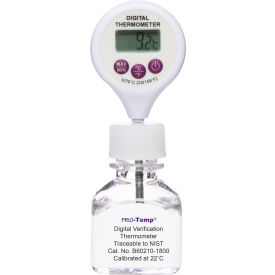 Calibrated Electronic Verification Lollipop Stem Thermometer 32/158F, 22C Ambient Calibration