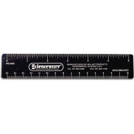 Fluorescent Ruler, Metric/English Scale, 15cm, 6"