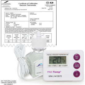 Frio Temp Dual Zone Electronic Verification Thermometer, -50/70C (-58/158F), -10/50C (14/122F)