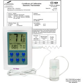 Frio Temp Calibrated Dual Zone Elec Verification Thermometer -50/70C, General Calibration