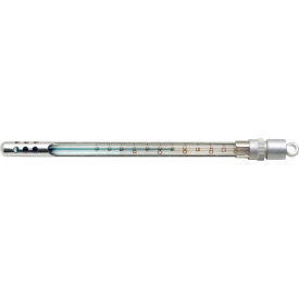 Liquid-In-Glass Pocket Thermometer, -5 to 50C, Window Metal Case