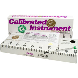 Calibrated Dry Block/Incubator Liquid-In-Glass Thermometer 24 to 57C, 35mm Immersion