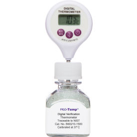 Calibrated Electronic Verification Lollipop Stem Thermometer 0/70C 37C Incubator Calibration