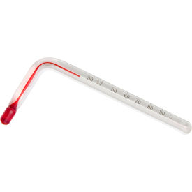 Liquid-In-Glass Angled Thermometer, 25 to 95C, Organic Liquid Fill