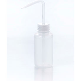 Narrow-Mouth 125ml (4oz) Polyethylene Wash Bottles, Natural PP Cap, 28mm Closure 12Pk