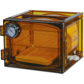 Amber Polycarbonate Cabinet Style Vacuum Desiccator, 23 Liter
