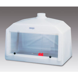 Large Molded Polyethylene Fume Hood with Acrylic Sash, 42 x 20 x 30"