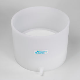 PE Buchner Table-Top Funnel with Medium Porosity Removable Plate, 10.25" I.D., 8" Height