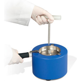 Liquid Nitrogen Cooled Mini Mortar and Pestle Set, 6 1/2 x 4 1/2"