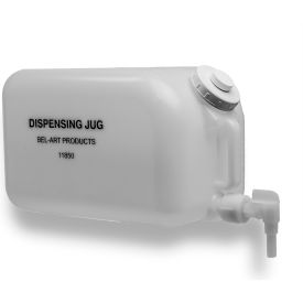 Polyethylene Dispensing Jug, 20 Liters (5 Gallons), Polyethylene Spigot