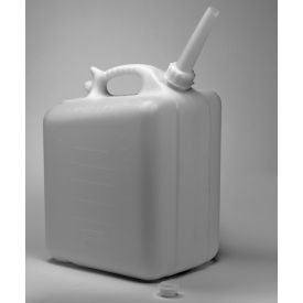 Polyethylene Jerrican, 20 Liters (5 Gallons), Screw Cap, 3/4" I.D. Spout