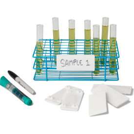 Polypropylene Wire Rack I.D. Tags, 3 1/2 x 1 1/2 x 1/8" 6Pk