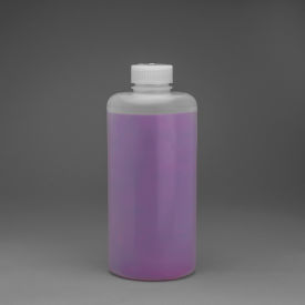 Precisionware Narrow-Mouth 1000ml High-DensityPE Bottles, PP Cap, 38mm Closure 6Pk