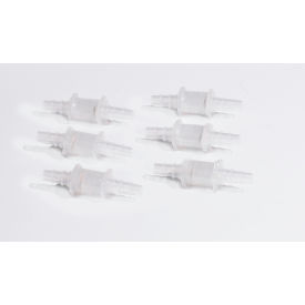 Check Valves, 1/4 to " Tapered End Diameter, Polypropylene 6Pk