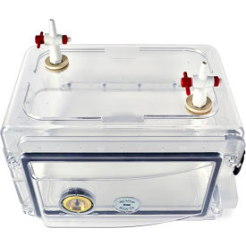 Secador Polystyrene Mini Gas-Purge Desiccator Cabinet, 0.3 cu. ft.