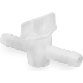 2-Piece Stopcock for 1/2" Tubing, Polyethylene