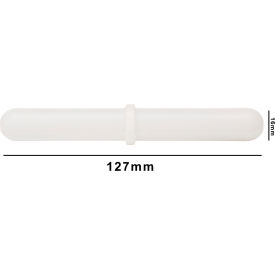 Spinbar Giant Polygon Teflon Magnetic Stirring Bar, 127 x 16mm, White, with Pivot Ring