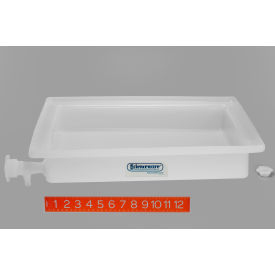 General Purpose Polyethylene Tray with Faucet, 16 x 20 x 3"