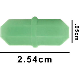 Spinbar Rare Earth Teflon Octagon Magnetic Stirring Bar, 2.54 x 0.95cm, Green