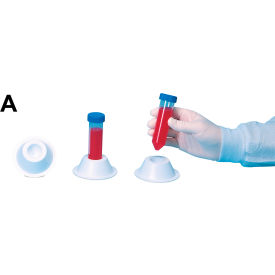 Conical Tube Holder, For 50ml Tubes, Non-Grip Style, Polystyrene, White 5Pk