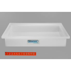 General Purpose Polyethylene Tray without Faucet, 21 1/2 x 25 1/2 x 4"