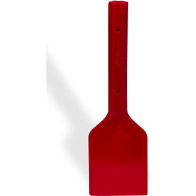 Hard Plastic Scraper, 10" Handle, 5 x 6" Blade, Red