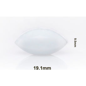 Spinbar Teflon Elliptical (Egg-Shaped) Magnetic Stirring Bar, 19.1 x 9.5mm, White