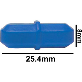 Spinbar Teflon Octagon Magnetic Stirring Bar, 25.4 x 8mm, Blue