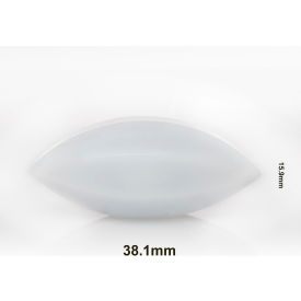 Spinbar Teflon Elliptical (Egg-Shaped) Magnetic Stirring Bar, 38.1 x 15.9mm, White