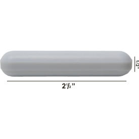 Spinbar Teflon Polygon Magnetic Stirring Bar, 2 1/2 x 1/2", White, without Pivot Ring