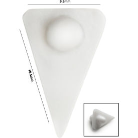 Spinvane Teflon Triangular Magnetic Stirring Bar, 10.4x16.5x9.8mm, Fits 3-5 ml Vials, White