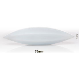 Spinbar Teflon Elliptical (Egg-Shaped) Magnetic Stirring Bar, 76 x 19.1mm, White