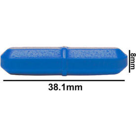 Spinbar Teflon Octagon Magnetic Stirring Bar, 38.1 x 8mm, Blue